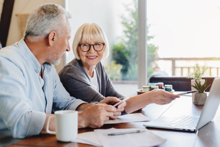 Older Couple on Computer